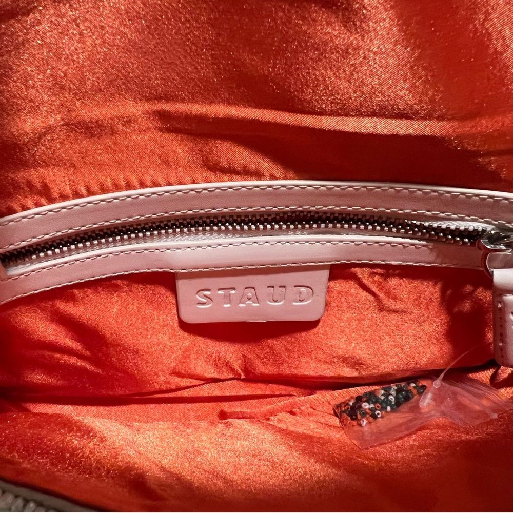 NWT STAUD Tommy Beaded Shoulder Bag Oranges Limited Edition - Picture 10 of 14